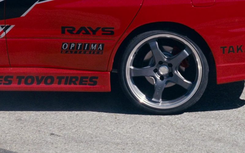 RAYS Wheels, Optima Batteries, Takata, Toyo Tires in The Fast and the Furious Tokyo Drift