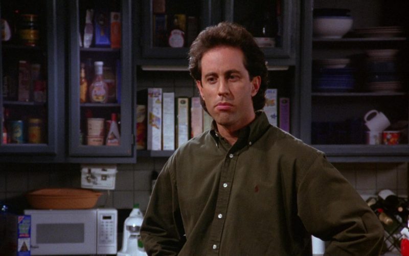 Ralph Lauren Green Long Sleeve Shirt Worn by Jerry Seinfeld in Seinfeld Season 6 Episode 8 The Mom & Pop Store (7)
