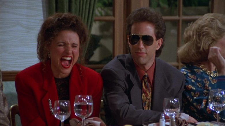 Ray-Ban Aviator Sunglasses Worn by Jerry Seinfeld in Seinfeld Season 3 Episode 3 The Pen (9)