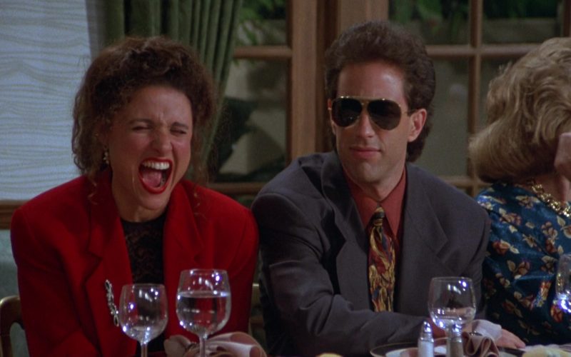Ray-Ban Aviator Sunglasses Worn by Jerry Seinfeld in Seinfeld Season 3 Episode 3 The Pen (9)