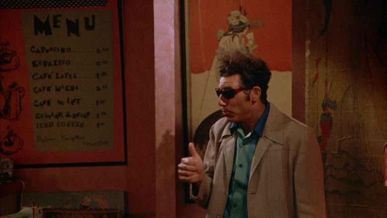 Ray-Ban Sunglasses Worn by Michael Richards as Cosmo Kramer in Seinfeld Season 4 Episode 1 (11)
