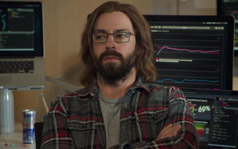 Red Bull Energy Drink Enjoyed by Martin Starr as Bertram Gilfoyle in Silicon Valley Season 6 Episode 6