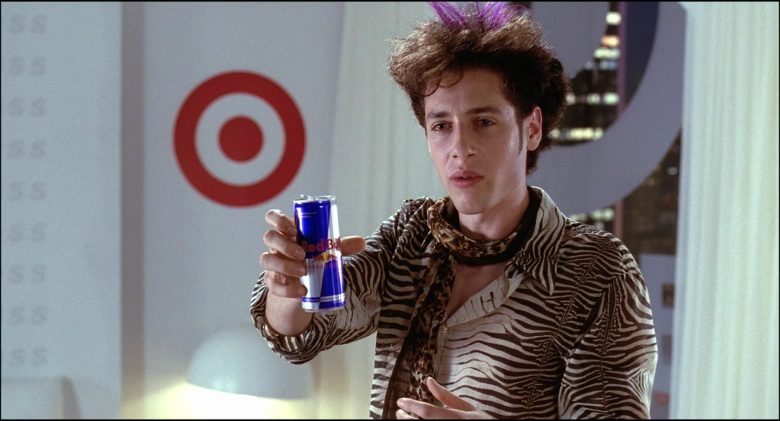 Red Bull Energy Drink Enjoyed by Paulo Costanzo and Target Logo in Josie and the Pussycats