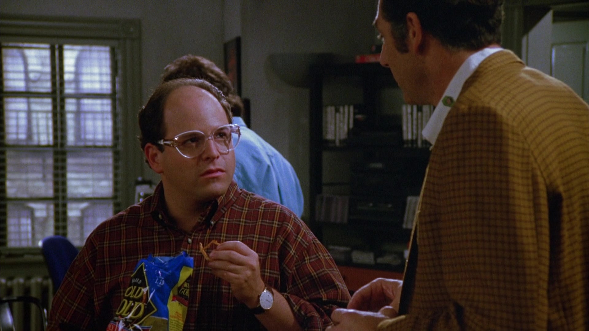 Rold Gold Pretzels Enjoyed by Jason Alexander as George Costanza in Seinfel...