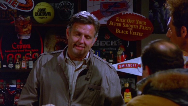 Seagram’s Seven Crown Whiskey, Jose Cuervo Tequila, Black Velvet, Beck’s Beer, Smirnoff Vodka in Seinfeld Season 5 Episod