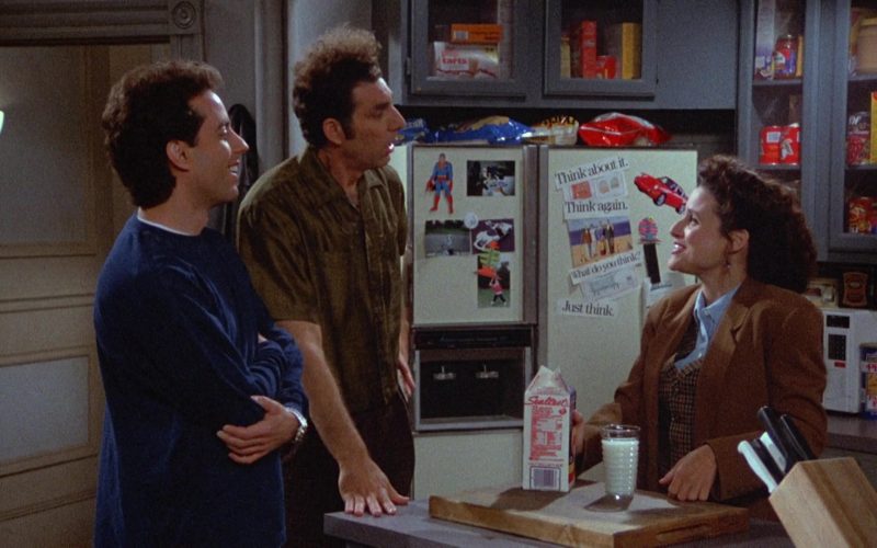 Sealtest Milk Enjoyed by Julia Louis-Dreyfus as Elaine Benes in Seinfeld Season 4 Episode 19 (1)