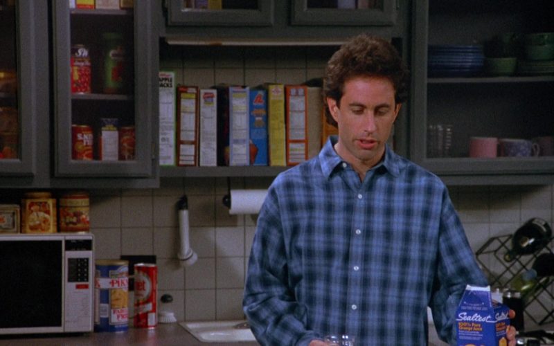 Sealtest Orange Juice Enjoyed by Jerry Seinfeld in Seinfeld Season 4 Episode 11 The Contest (1)