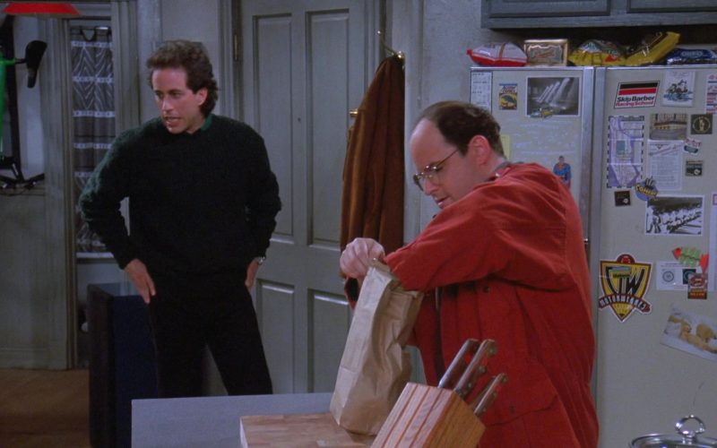 Skip Barber Racing School Sticker in Seinfeld Season 7 Episode 9 The Sponge
