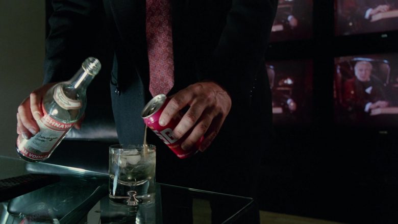 Stolichnaya Vodka and Tab Soda Enjoyed by Bill Murray in Scrooged Movie (2)