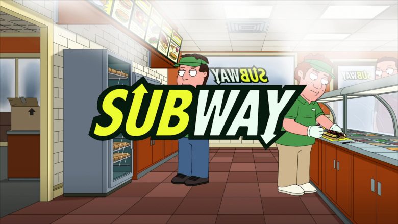 Subway Restaurant in Family Guy Season 18 Episode 9 Christmas Is Coming (2)