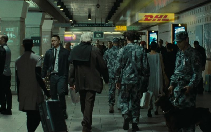 Subway and DHL Hologram Signs in Ad Astra (2019)