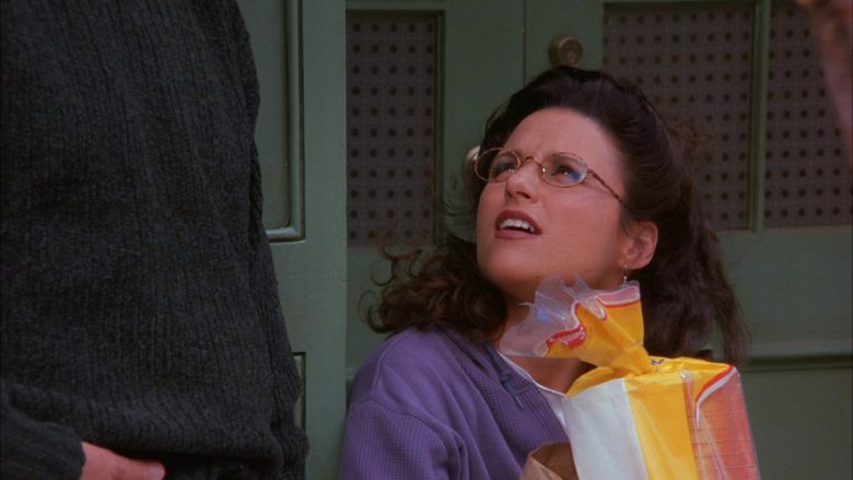 Sunbeam Bread Held by Julia Louis-Dreyfus as Elaine Benes in Seinfeld Season 6 Episode 4 The Chinese Woman (1)