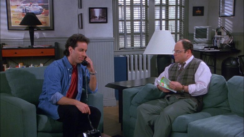 TV Guide Magazine Held by Jason Alexander as George Costanza in Seinfeld Season 8 Episode 14 The Van Buren Boys