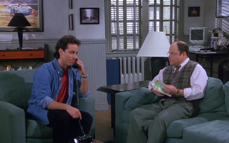 TV Guide Magazine Held by Jason Alexander as George Costanza in Seinfeld Season 8 Episode 14 The Van Buren Boys