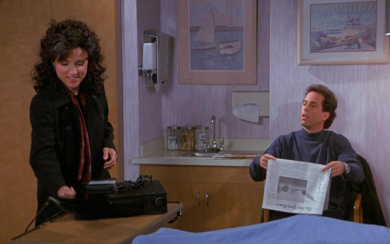 The New York Times Newspaper Held by Jerry Seinfeld in Seinfeld Season 8 Episode 13 The Comeback
