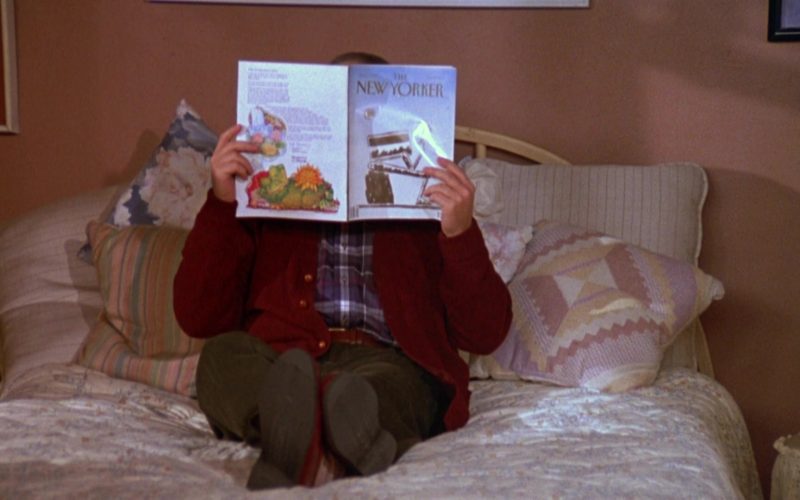 The New Yorker Magazine Held by Jason Alexander as George Costanza in Seinfeld Season 3 Episode 7
