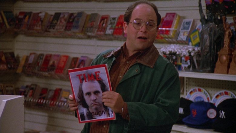 Time Magazine Held by Jason Alexander as George Costanza in Seinfeld Season 4 Episode 12 (3)