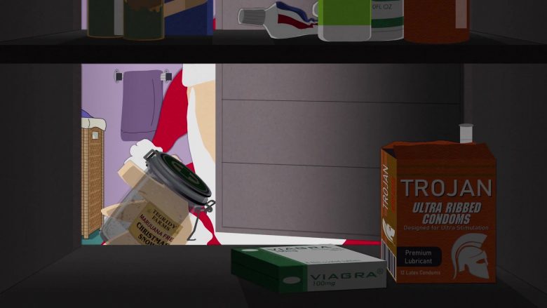 Trojan Condoms and Viagra in South Park Season 23 Episode 10 Christmas Snow