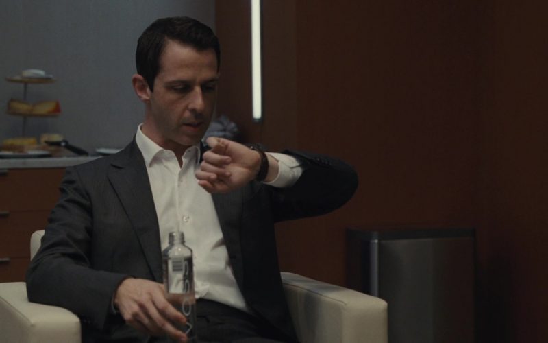 Voss Water Enjoyed by Jeremy Strong as Kendall Roy in Succession Season 1 Episode 2 Shit Show at the Fuck Factory (1)