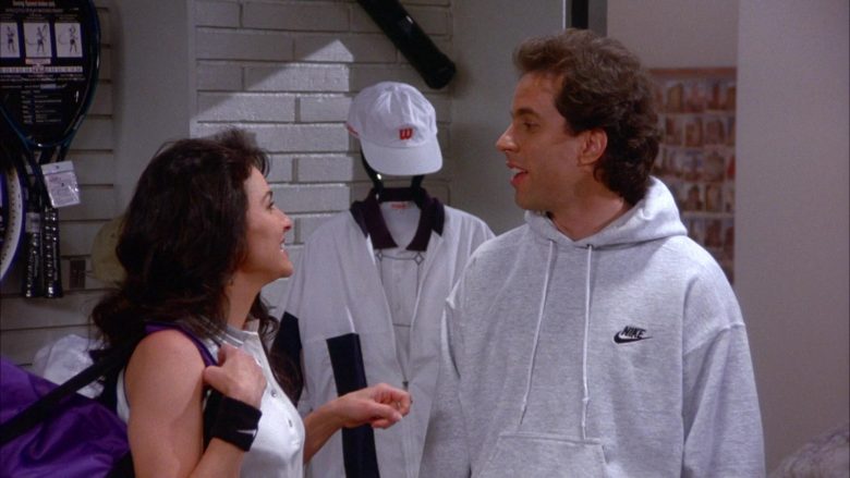 Wilson Cap and Nike Hoodie in Seinfeld Season 6 Episode 11 The Switch (1)