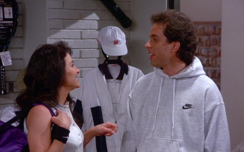 Wilson Cap and Nike Hoodie in Seinfeld Season 6 Episode 11 The Switch (1)