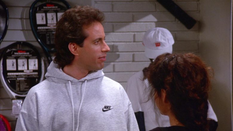 Wilson Cap and Nike Hoodie in Seinfeld Season 6 Episode 11 The Switch (2)