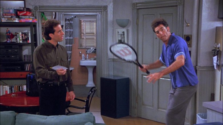 Wilson Tennis Racket Used by Michael Richards as Cosmo Kramer in Seinfeld Season 8 Episode 13