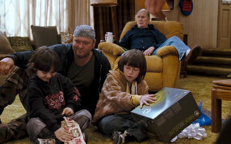 Xbox 360 Elite Video Game Console Held by Skyler Gisondo in Four Christmases (2008)