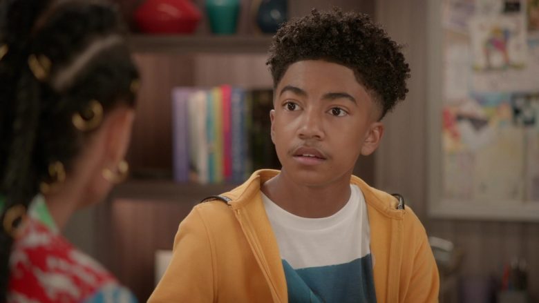 Abercrombie & Fitch Yellow Worn by Miles Brown as Jack Johnson in Black-ish Season 6 Episode 12 Boss Daddy (3)