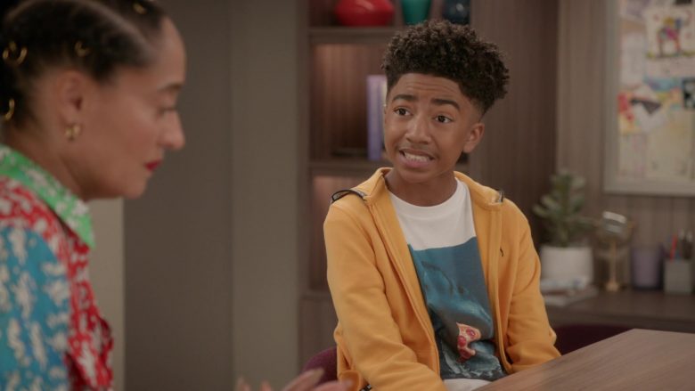 Abercrombie & Fitch Yellow Worn by Miles Brown as Jack Johnson in Black-ish Season 6 Episode 12 Boss Daddy (4)