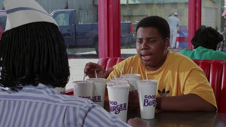 Adidas T-Shirt in Yellow Worn by Kenan Thompson as Dexter Reed in Good Burger (1)
