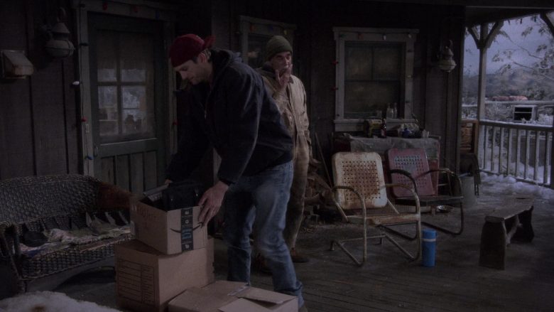 Amazon Prime Box Held by Ashton Kutcher as Colt Reagan Bennett in The Ranch Season 4 Episode 20 (2020)