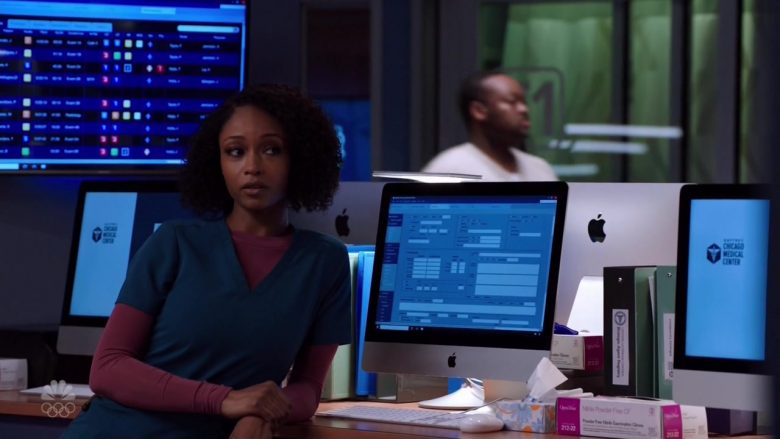 Apple iMac All-In-One Computers in Chicago Med Season 5 Episode 12 Leave the Choice to Solomon (3)