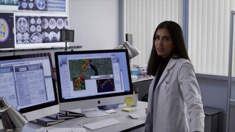 Apple iMac Computers Used by Parveen Kaur as Saanvi Bahl in Manifest Season 2 Episode 1 Fasten Your Seatbelts