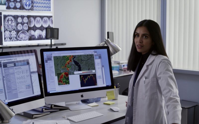 Apple iMac Computers Used by Parveen Kaur as Saanvi Bahl in Manifest Season 2 Episode 1 Fasten Your Seatbelts