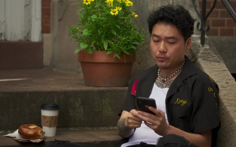 Apple iPhone Mobile Phone Used by Jonathan Park as Doug in Awkwafina Is Nora from Queens Season 1 Episode 2 Atlantic City (2020)