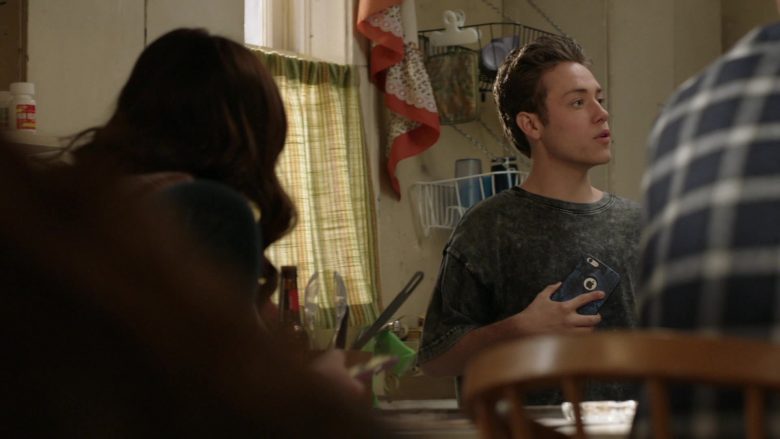 Apple iPhone Smartphone Held by Ethan Cutkosky as Carl Gallagher in Shameless Season 10 Episode 12 (2020)