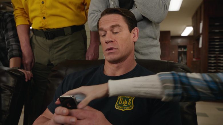 Apple iPhone Smartphone Held by John Cena in Playing with Fire (3)