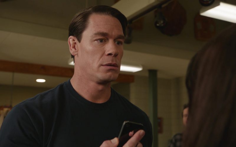 Apple iPhone Smartphone Held by John Cena in Playing with Fire (2019)