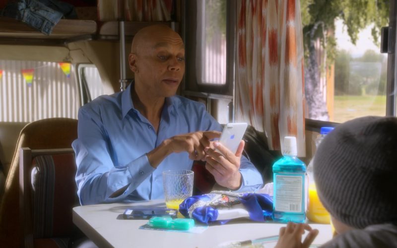 Apple iPhone Smartphone Held by RuPaul Andre Charles as Ruby Red in AJ and the Queen Season 1 Episode 5 Mt. Juliet (1)