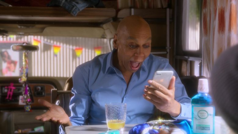 Apple iPhone Smartphone Held by RuPaul Andre Charles as Ruby Red in AJ and the Queen Season 1 Episode 5 Mt. Juliet (2)