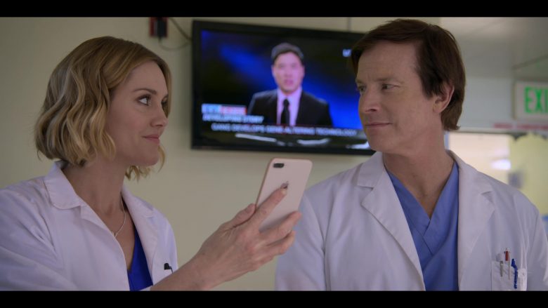 Apple iPhone Smartphone Used by Erinn Hayes as Dr. Lola Spratt in Medical Police Season 1 Episode 10