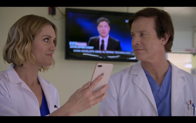 Apple iPhone Smartphone Used by Erinn Hayes as Dr. Lola Spratt in Medical Police Season 1 Episode 10