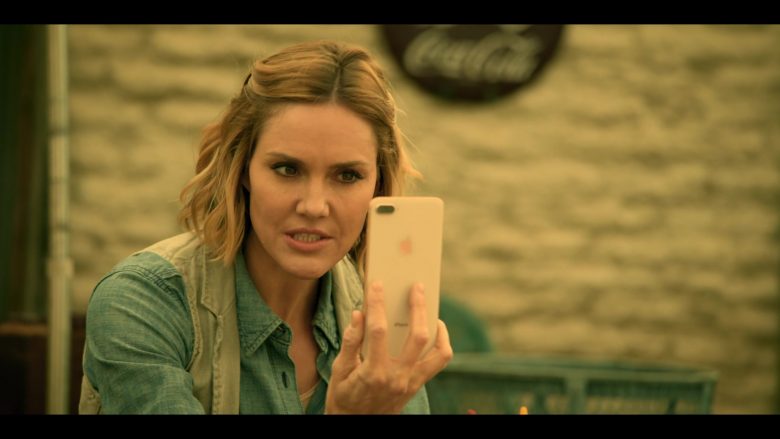 Apple iPhone Smartphone Used by Erinn Hayes as Dr. Lola Spratt in Medical Police Season 1 Episode 4 Mature Group Action (2020)