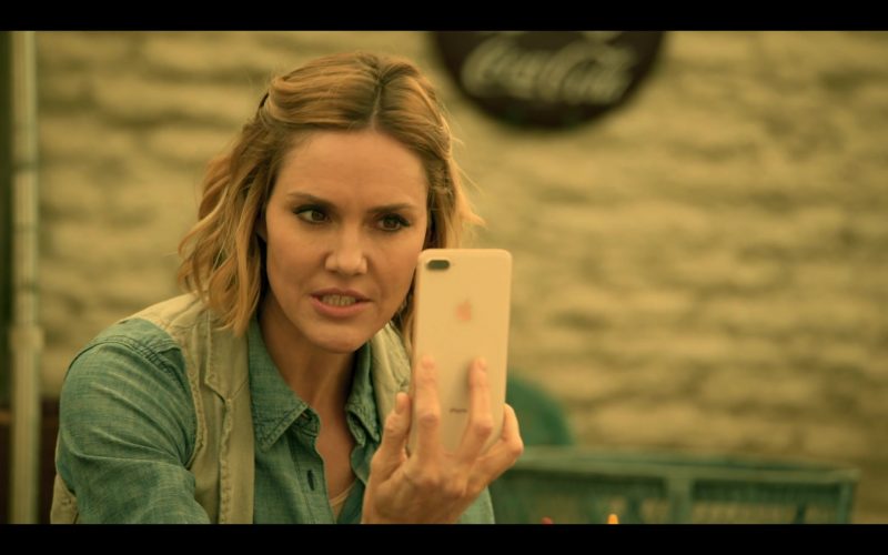 Apple iPhone Smartphone Used by Erinn Hayes as Dr. Lola Spratt in Medical Police Season 1 Episode 4 Mature Group Action (2020)