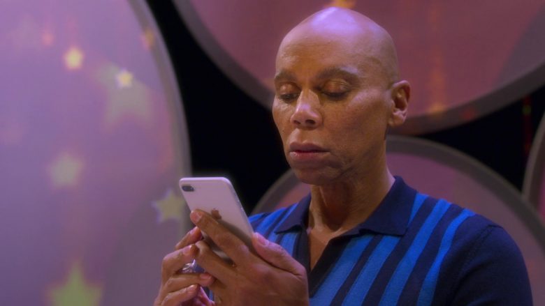 Apple iPhone Smartphone Used by RuPaul Andre Charles as Ruby Red in AJ and the Queen Season 1 Episode 10 Dallas (2020)
