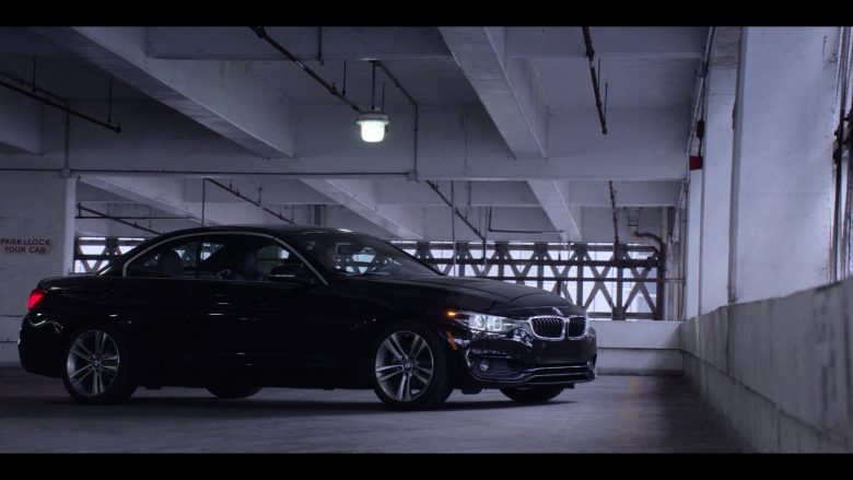 BMW 4 Series Convertible Black Car Driven by Michelle Monaghan as Eva Geller in Messiah Season 1 Episode 1 He That Hath an Ear (1)