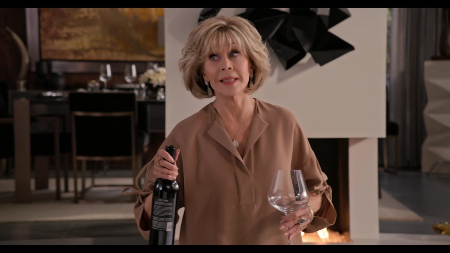 BR Cohn Wine Bottle Held By Jane Fonda In Grace And Frankie Season 6