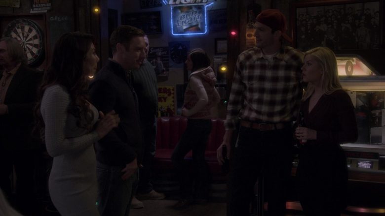 Bud Light Beer Sign in The Ranch Season 4 Episode 20