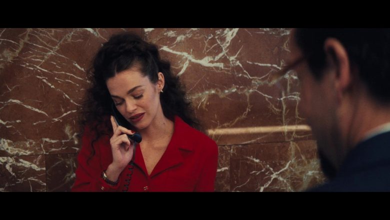Chanel Red Dress Worn by Hailey Gates as Adley’s Receptionist in Uncut Gems (3)